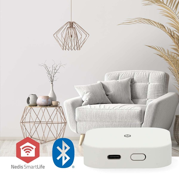 SmartLife Gateway | Bluetooth® / Zigbee 3.0 | 50 enheter | USB-driven | Android™ / IOS | Vit