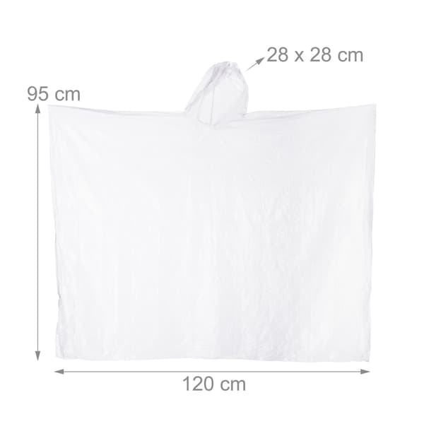Engangs poncho sæt med 20 stk