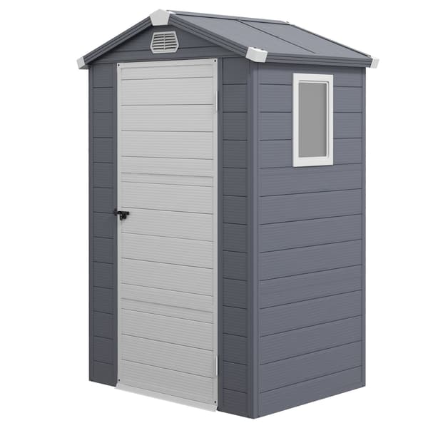 Förråd för utomhusbruk, 1,1 m², polypropen, låsbar dörr