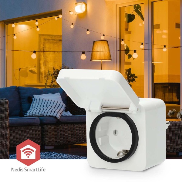SmartLife Älypistorasia | Zigbee 3.0 | IP44 | Virtamittari | 3680 W | Type F (CEE 7/7) | -10 - 40 °C | Android™ / IOS | Valkoinen | 1 kpl