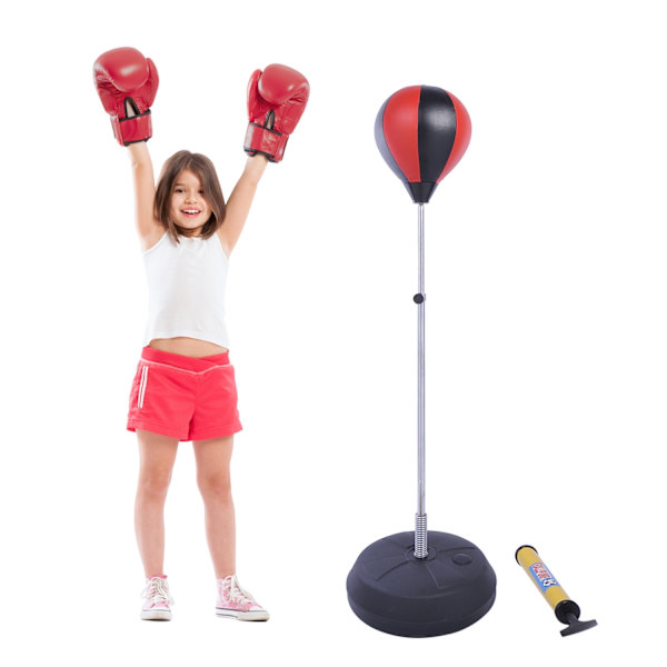 Lävistyspallosarja Jalusta Box Korkeussäädettävä 125-145Cm Käsineet Pumppu Professional & Aloittelija