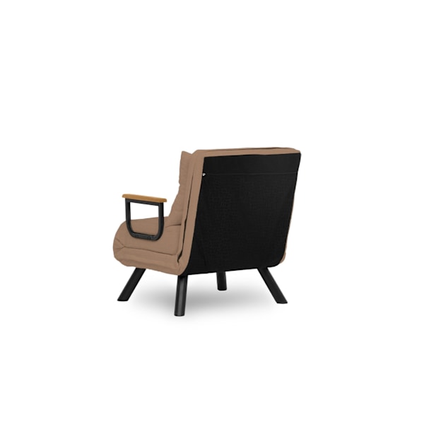 1-sæders sovesofa Sando Single - lysebrun v2