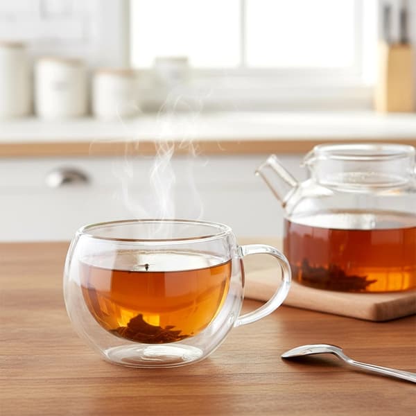 Dobbeltvæggede glas til kaffe og te, 280 ml, sæt med 2