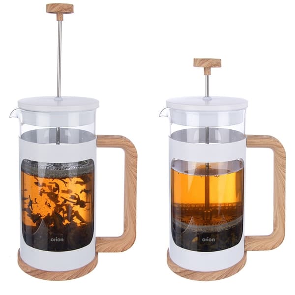 Kaffe och te kolvbryggare glas WHITELINE 400 ml