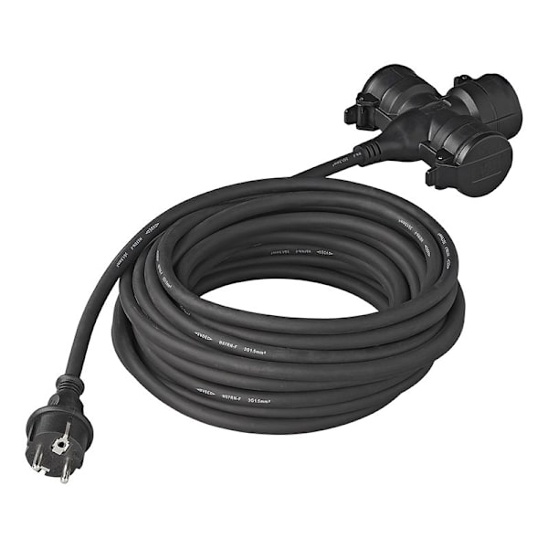 Uttag Schuko 3-vägs 10M 3x2,5mm²