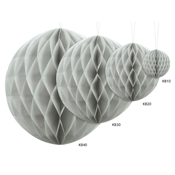 Honeycomb Ball, ljusgrå, 40cm
