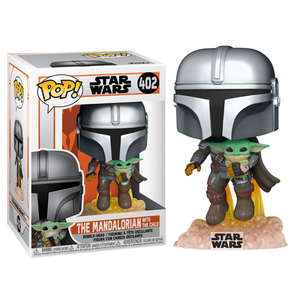 POP-figur Star Wars The Mandalorian Mando Flyver med Jet Pack