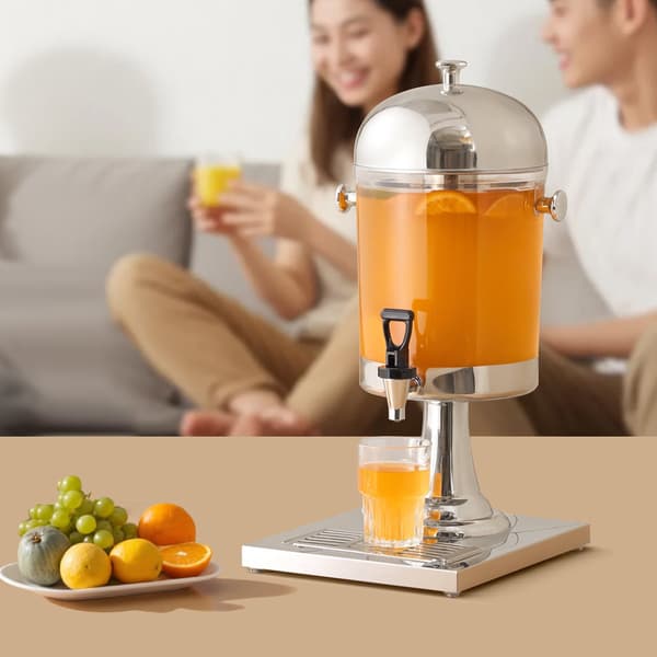 Drikkevaredispenser 8L med tap og iskammer