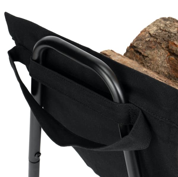 Vedställ – Svart pulverlackerat stål, modern design