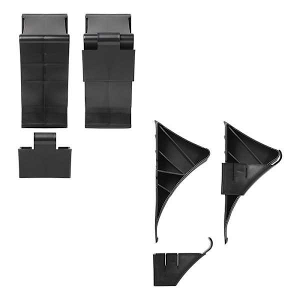 Hjulklods plast sort inkl. holder