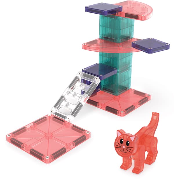 Magnetiskt klösträdsbyggset, 13 delar