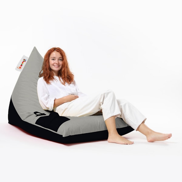 Garden Bean Bag Pyramid Large Dobbeltfarvet Sengepuf - Fume