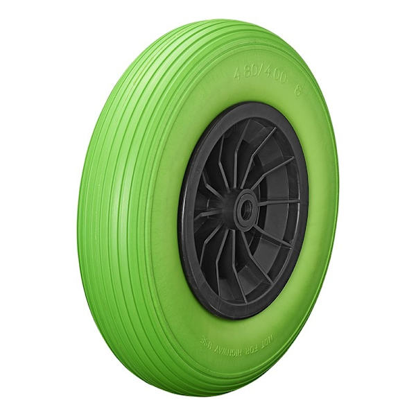 PU dæk med plast fælg 16" 4,00-8