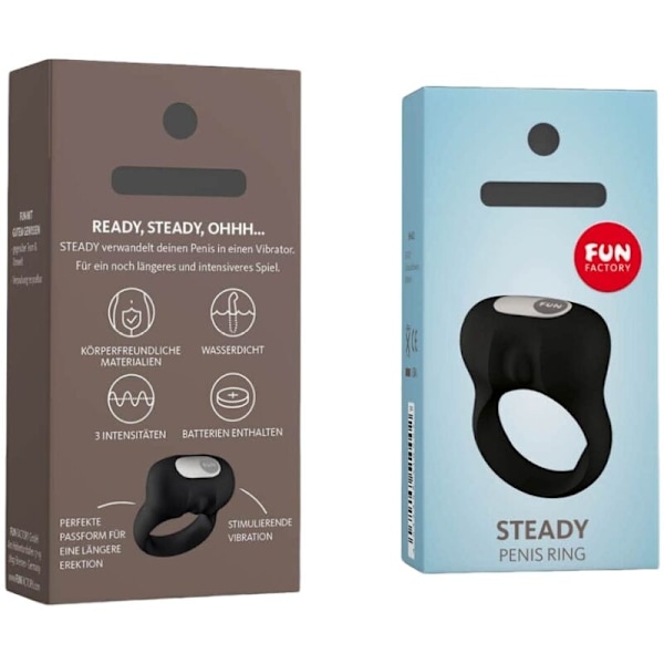 Fun Factory - Steady Vibration Cock Ring Svart
