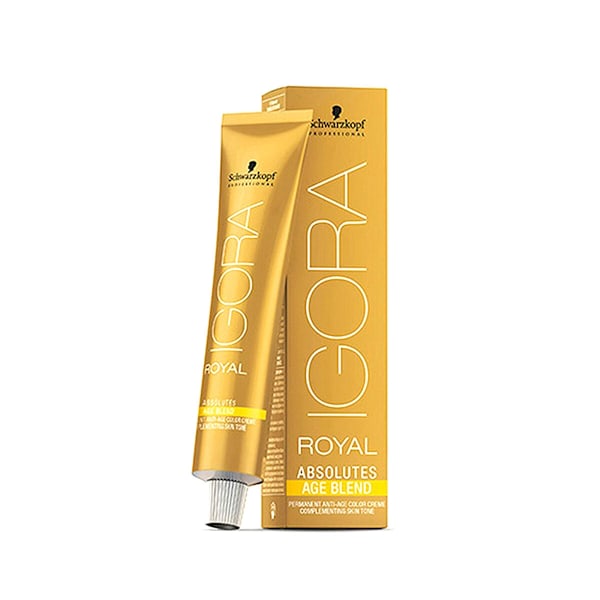 Permanent Anti-Ageing färg Igora Royal Absolutes Schwarzkopf Igora Royal 8-01 Age Blend (60 ml)