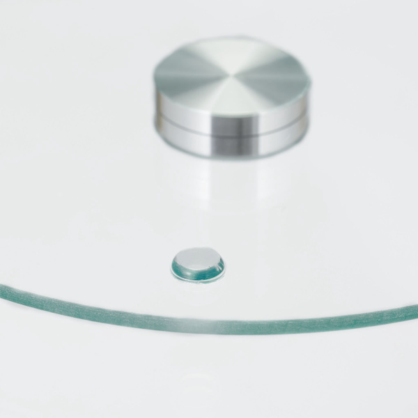 Roterbar serveringsplade i glas