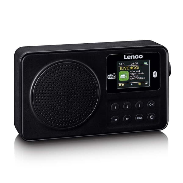 Bærbar DAB+/FM-radio med Bluetooth® Sort