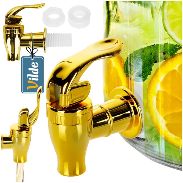 Guld drinkburk kran