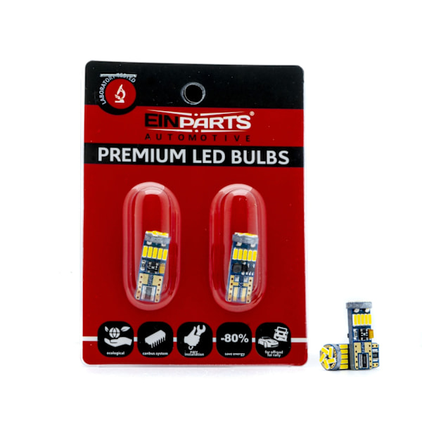 EPL309 diodi LED W5W 15 SMD 4014 5000K KANBUS - 2 kpl