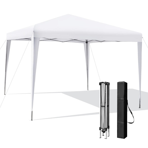 3 x 3 m Pop-Up Gazebo utomhusstrandtält Vit