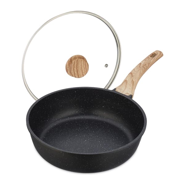 Bräserpanna med lock, non-stick, induktionssäker