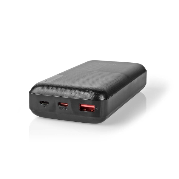 Powerbank | 20000 mAh | 1.5 / 2.0 / 3.0 A | Antal output: 2 | Output tilslutning: 1x USB-A / 1x USB-C™ | Input forbindels: 1x Micro USB / 1x USB-C™ |
