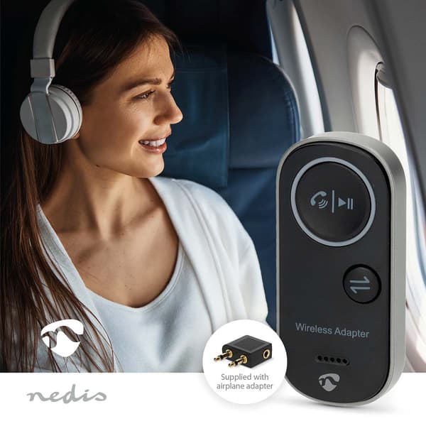 Bluetooth-sendermodtager, USB-C til 3,5 mm, 8,5 timers batteri