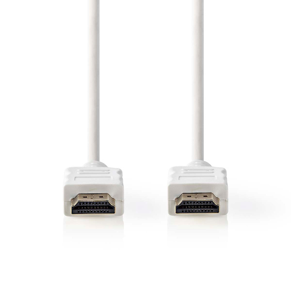 High Speed ​​HDMI ™ Kaapeli Ethernet | HDMI™ liitin | HDMI™ liitin | 4K@30Hz | ARC | 10.2 Gbps | 2.00 m | Pyöreä | PVC | Valkoinen | Laatikko
