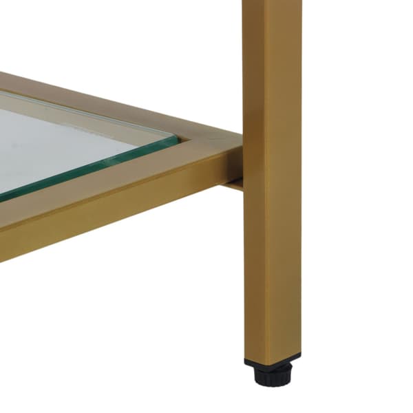 Konsolbord med 3 glashyllor – Modern design