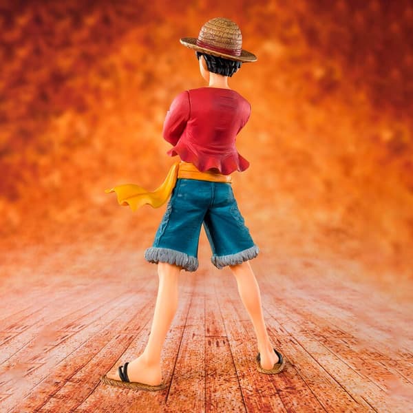 One Piece Monkey D. Luffy stråhatfigur, 14 cm samleobjekt