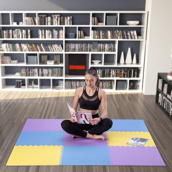 Pussel Skyddsmatta, Multipack, 60x60x1,0 cm, 9 st