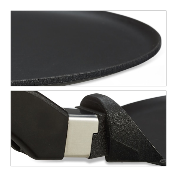 Crêpes form støbt aluminium sort 25 cm