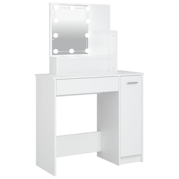 Toeletta con LED bianco 86,5x35x136 cm