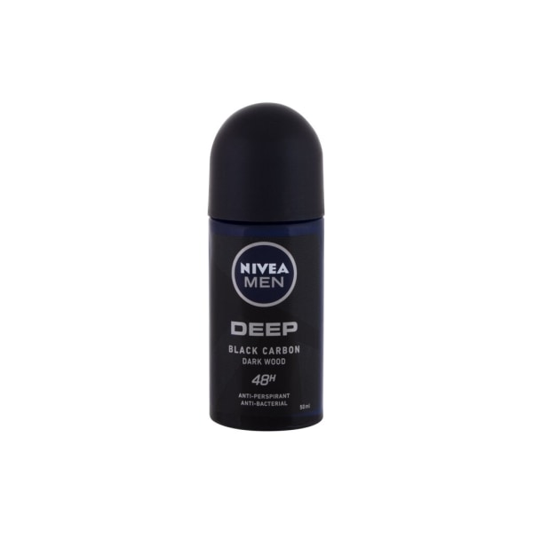 Nivea - Men Deep Black Carbon 48H - For Men, 50 ml
