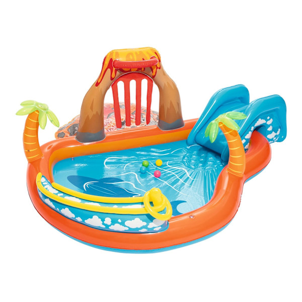 Lava Lagoon uppblåsbar lekplats 265 x 265 x 104 cm Bestway 53069