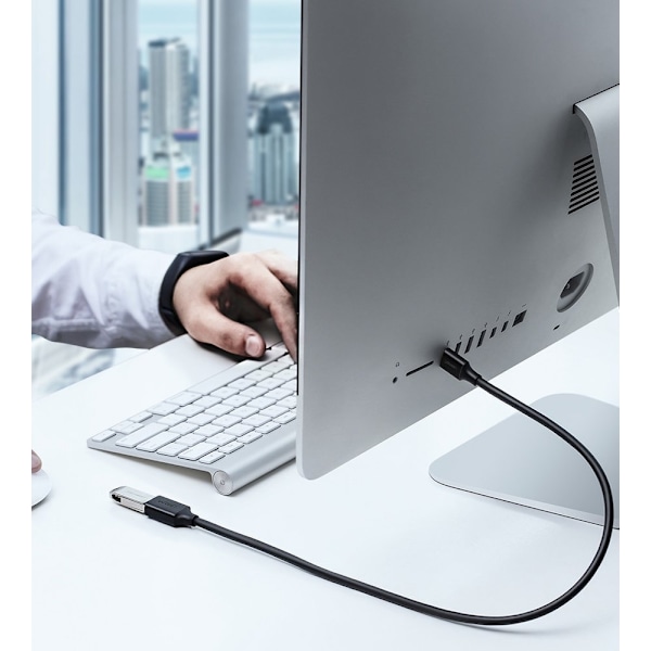 USB 3.0 kabel forlængerkabel 2m sort