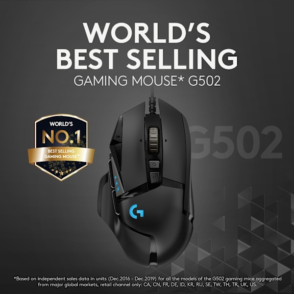 Logitech G502 HERO - gaming mus