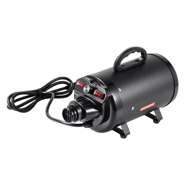 Hundfön 2000W, justerbar hastighet, 4 munstycken
