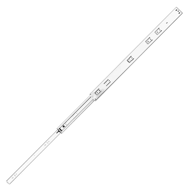 Skuffeskinner 24 tommer med soft-close, fuldt forlænget, 10 par