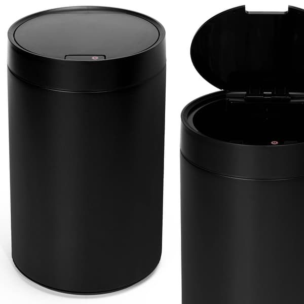 Automatisk papperskorg, svart, 17 l, rörelsesensor
