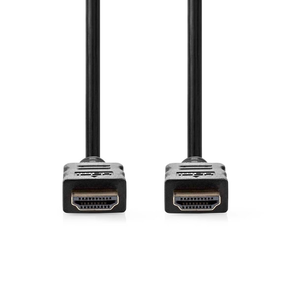 High Speed ​​HDMI ™ Kaapeli Ethernet | HDMI™ liitin | HDMI™ liitin | 4K@30Hz | ARC | 10.2 Gbps | 15.0 m | Pyöreä | PVC | Musta | Label