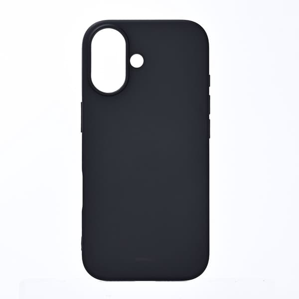 iPhone 17 cover, genbrugssilikone, sort, mat finish