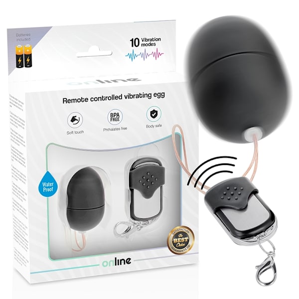 Online - Fjernbetjening Vibrating Egg S Sort
