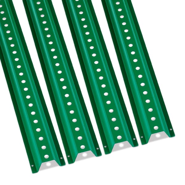 1,8 meter långa U-kanalskyltar, 4-pack galvaniserat stål, gröna