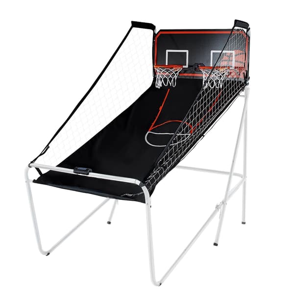 Basketbollsarkadspel, hopfällbart för 2 spelare, elektronisk poäng