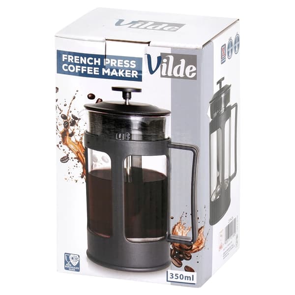 French Press kaffemaskine, glas, 350 ml
