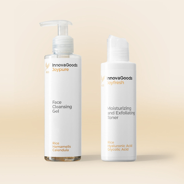 Kasvojen puhdistus Duo Pack Rice InnovaGoods
