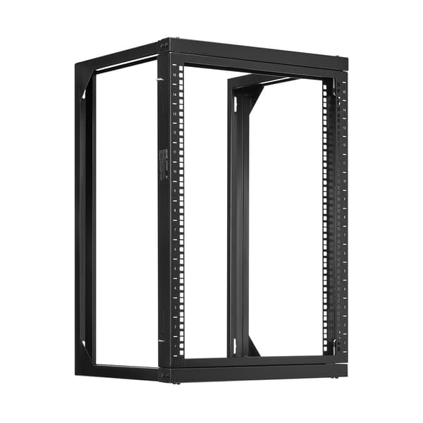 15U vægmonteret serverrack, 19 tommer, kapacitet 150 lb