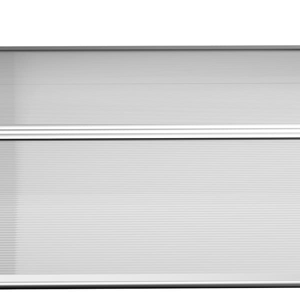 Dørkapsel – Polycarbonat, Aluminium, 110x60 cm, Grå