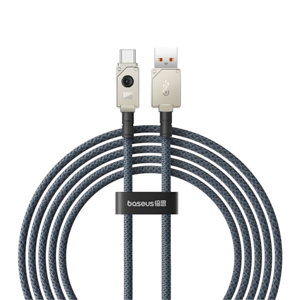 Baseus Pikalatauskaapeli USB-A-USB-C, 100W, 480mbps, 2m - valkoinen